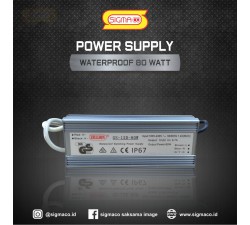 Power Supply Waterproof 12V 80W 6.6A